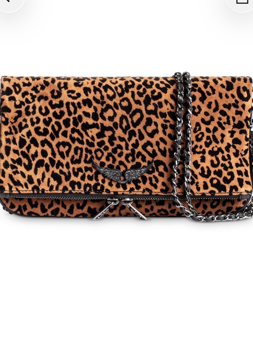 Zadig & Voltaire Rock Leopard-print Suede Cross-body - New in original package.